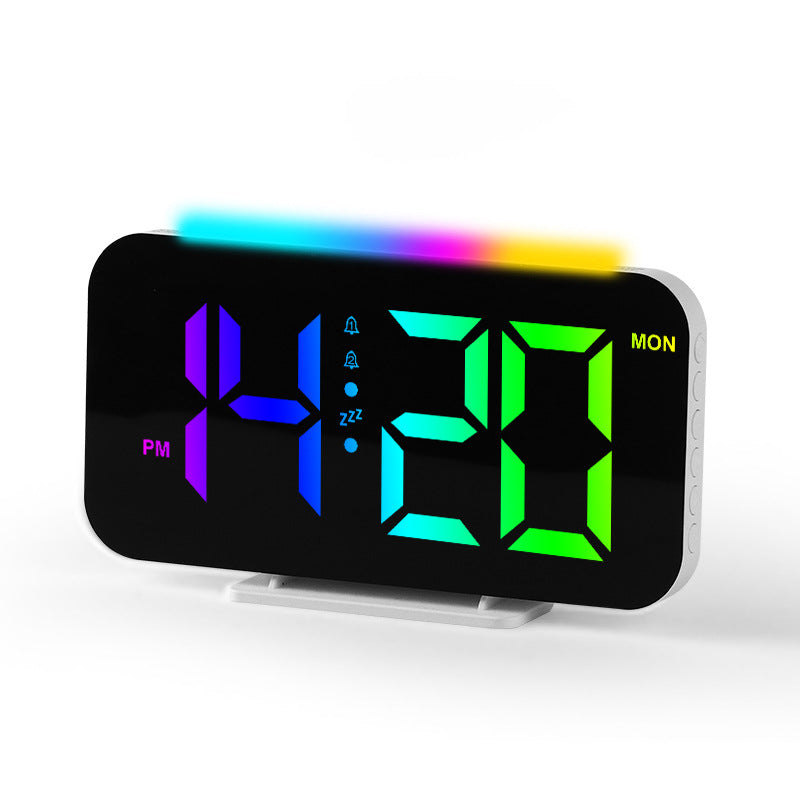 Digital radio alarm clock with large LED digits Bowlift