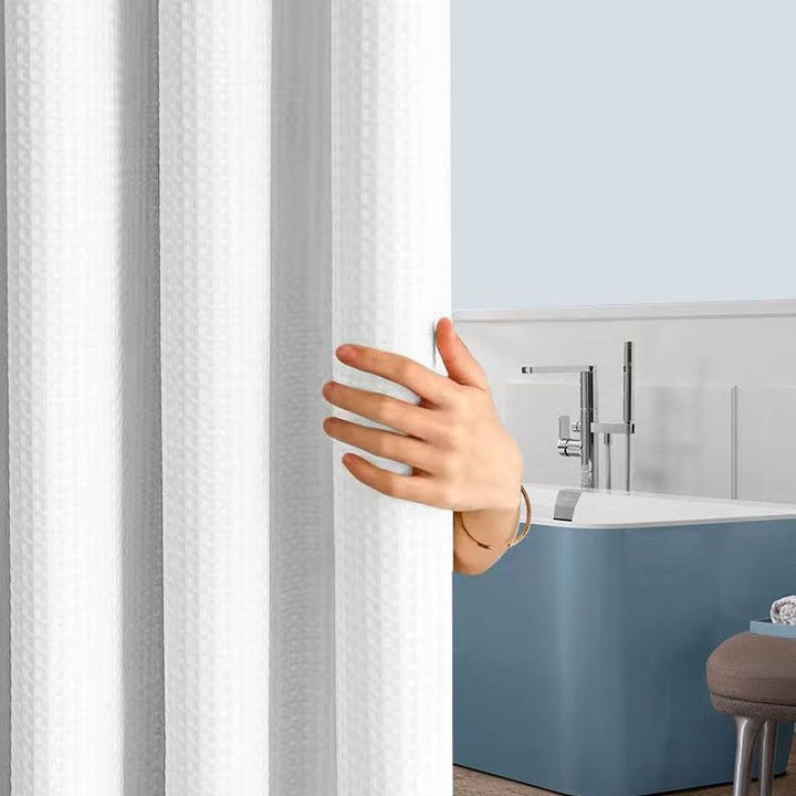 Textured Bathroom Shower Curtain Bowlift