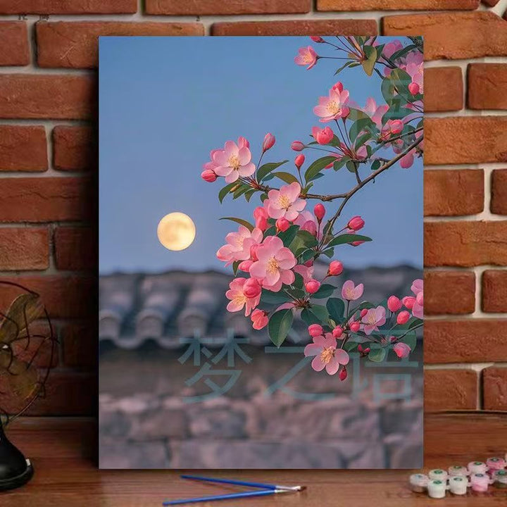 Floral Landscape Canvas Art Print Bowlift