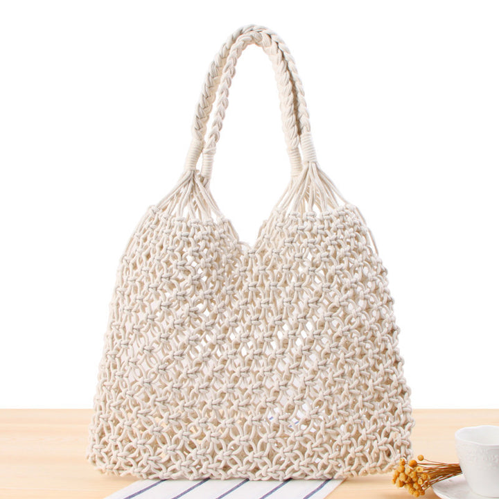 Handbag Made of Durable Hand-Knotted Net Material Bowlift