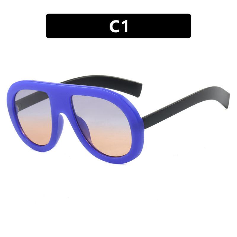 Ladies oversized sunglasses in futuristic design Bowlift