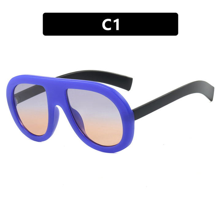 Ladies oversized sunglasses in futuristic design Bowlift