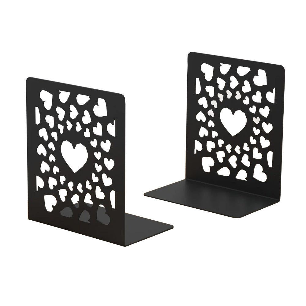 Heart-Shaped Decorative Bookends