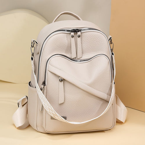 Stylish Leather Backpack Bowlift