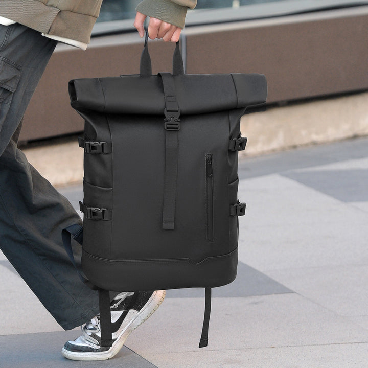 Stylish rolltop backpack with versatile organization compartments Bowlift