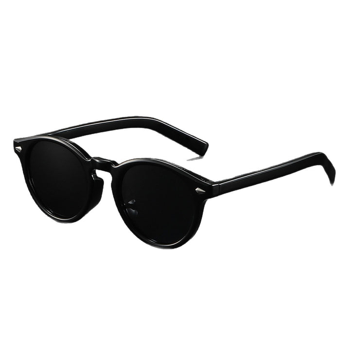 Ladies Round Sunglasses with Transparent Frame and Reflective Lenses Bowlift