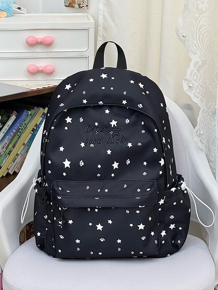 Star Patterned School Backpack Bowlift