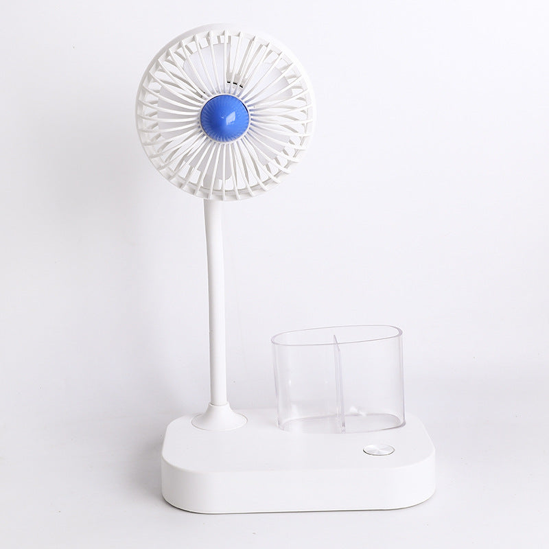 Ladies Portable Table Fan with Integrated Water Sprayer and Ergonomic Design Bowlift