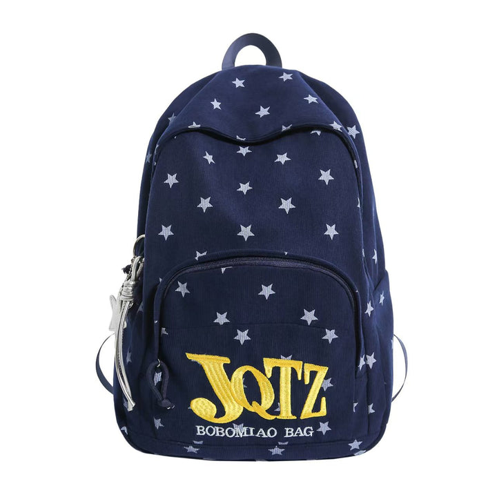 Lightweight Star-Patterned Backpack Bowlift