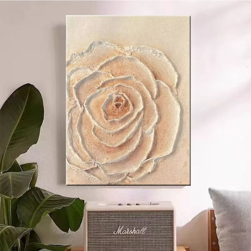 Textured Floral Canvas Artwork