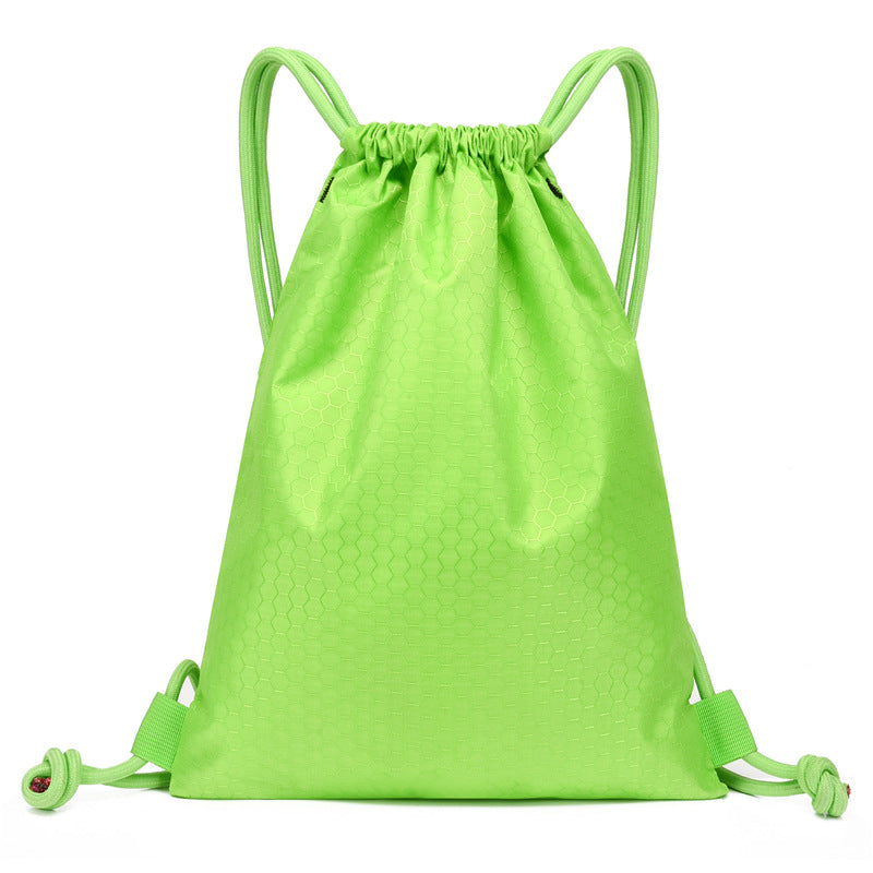 Honeycomb Texture Drawstring Backpack Bowlift