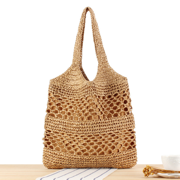 Shoulder Bag Made of Sustainable Rattan Weaving Bowlift
