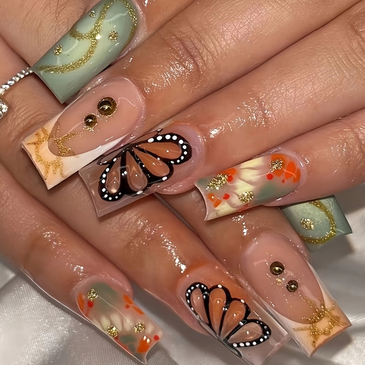 Creative Butterfly Design Nail Art Bowlift