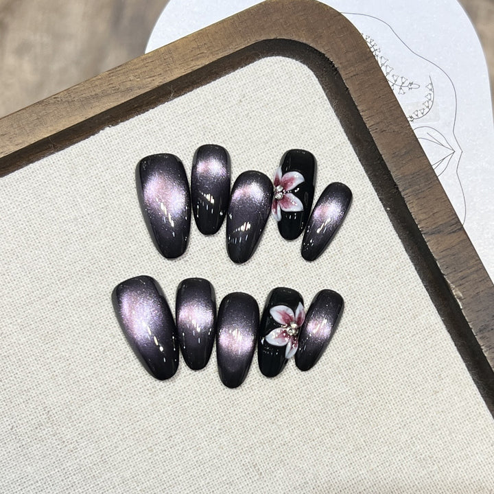 Elegant Ombre Stiletto Press-On Nail Design Bowlift