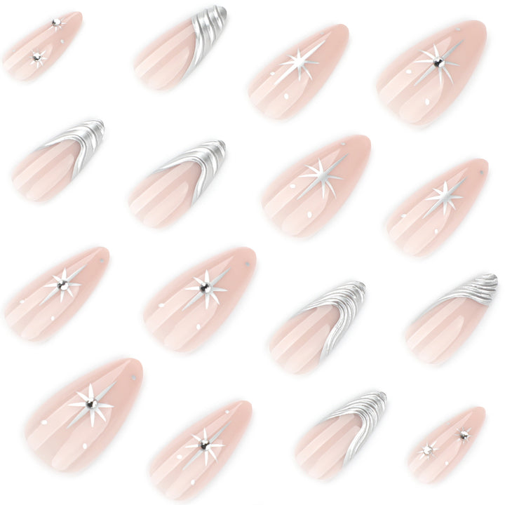 Artistic nail extensions with delicate designs Bowlift