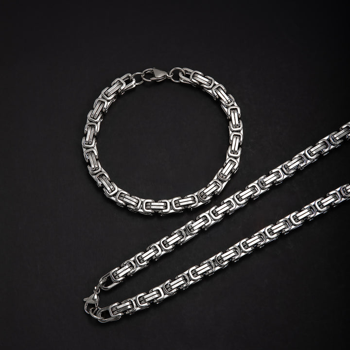 Chunky Link Chain Jewelry Set Bowlift