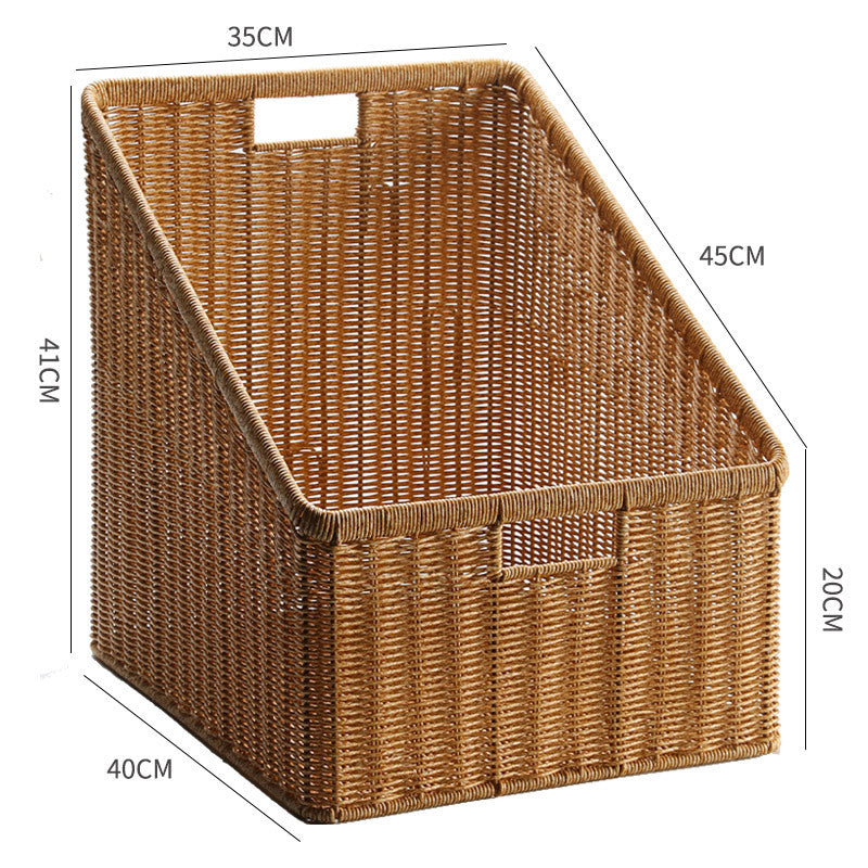 Unisex Spacious Storage Basket made of Woven Natural Material Bowlift