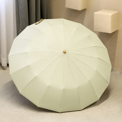 Women's Automatic Folding Umbrella with Ergonomic Handle and Wind-Resistant Technology Bowlift
