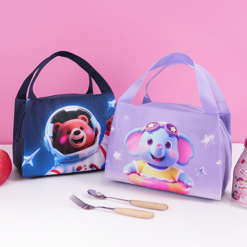 Cartoon-Themed Insulated Lunch Bag Bowlift