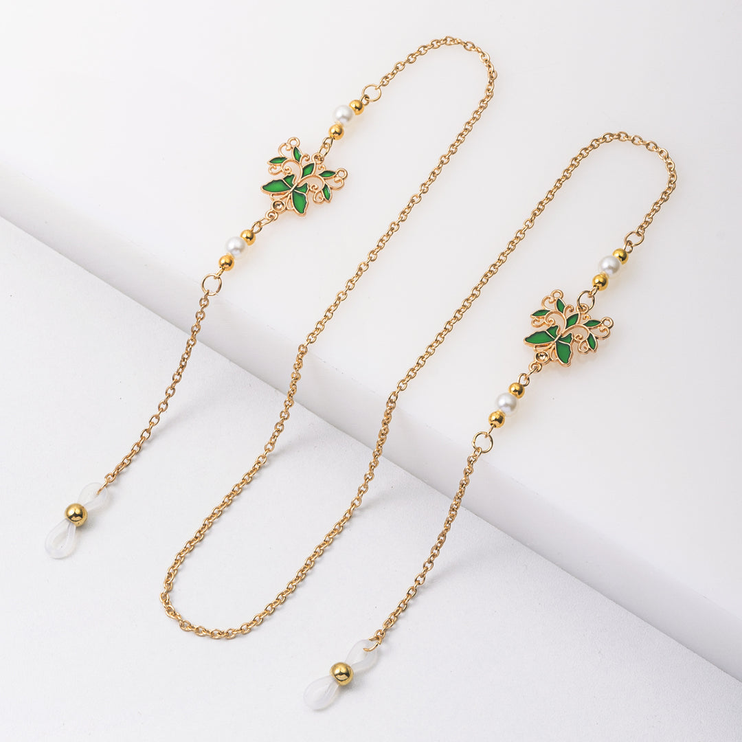 Floral Design Eyewear Chain Bowlift