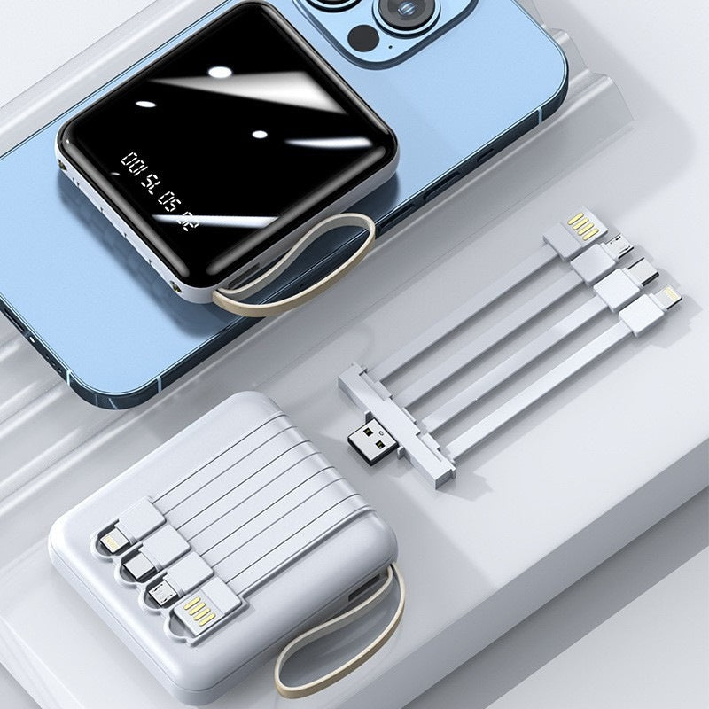 Compact power bank with integrated multi-port and digital display Bowlift
