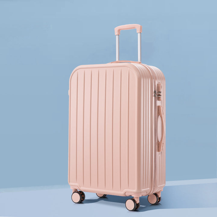 Unisex Stylish Ridged Hard-Shell Suitcase Bowlift