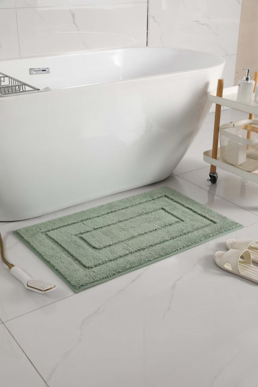 Plush Rectangular Bath Mat Bowlift