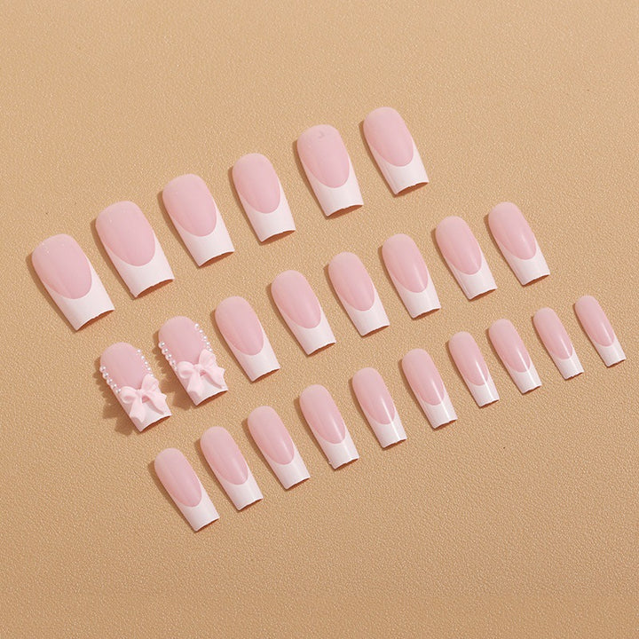 Artificial nails with butterfly accents Bowlift