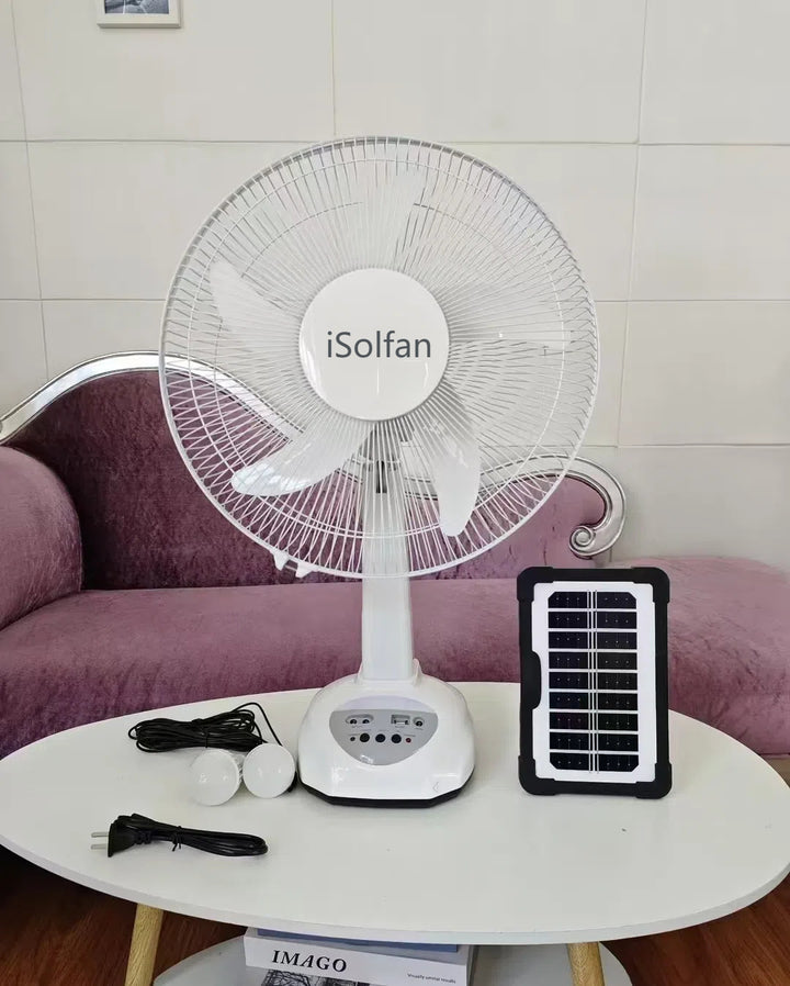 Women's Solar-Powered High-Performance Fan with Remote Control and Intelligent Control System Bowlift