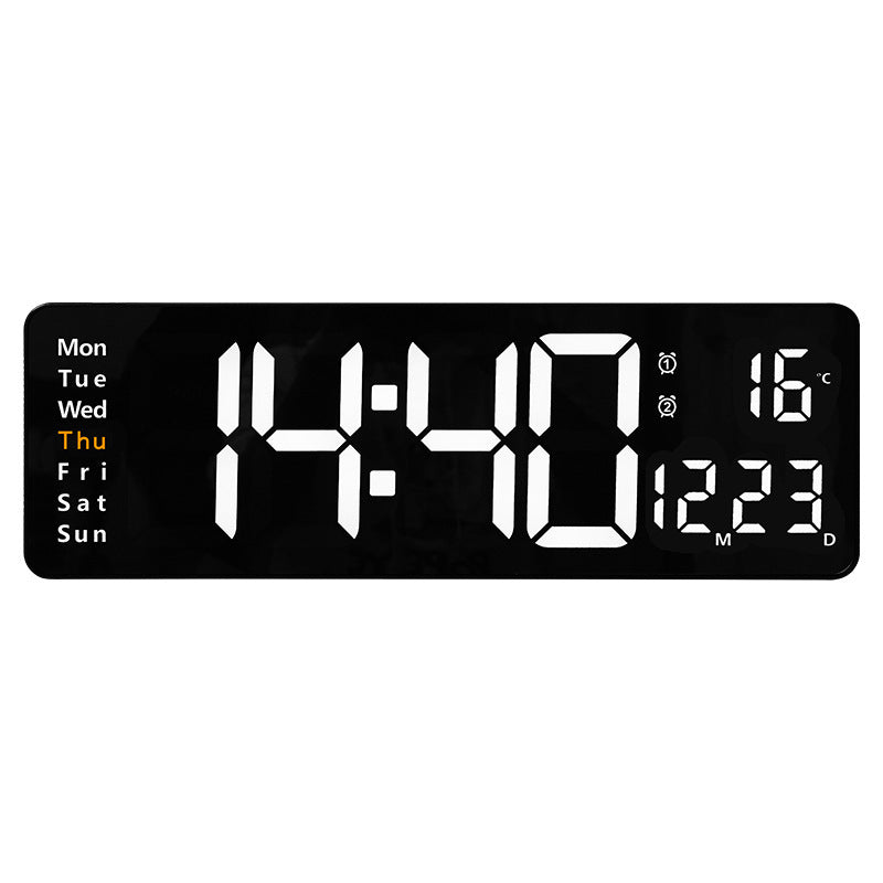 Digital wall clock with multifunctional LED display Bowlift