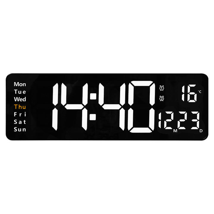 Digital wall clock with multifunctional LED display Bowlift