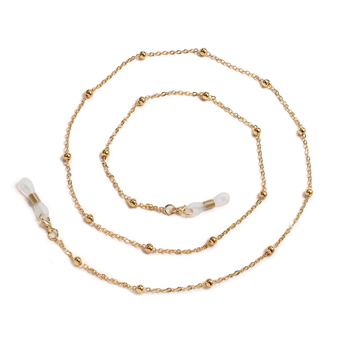 Elegant Gold-Plated Eyewear Chain Bowlift