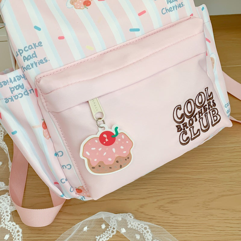 Playful Cupcake-Themed Mini Backpack Bowlift