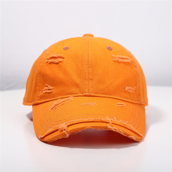 Men's Distressed Classic Cotton Baseball Cap Bowlift