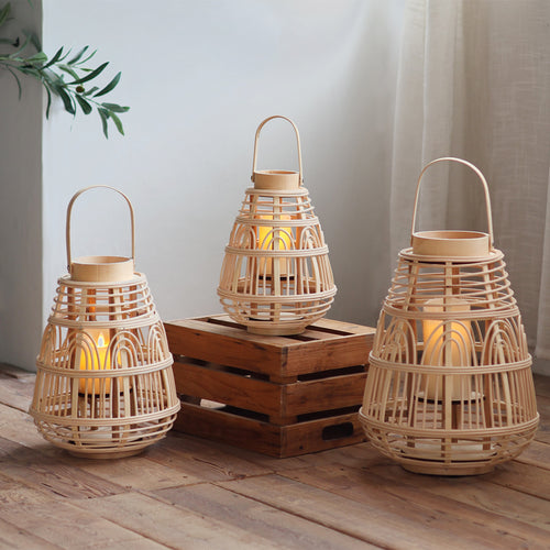 Handcrafted Rattan Lantern Bowlift