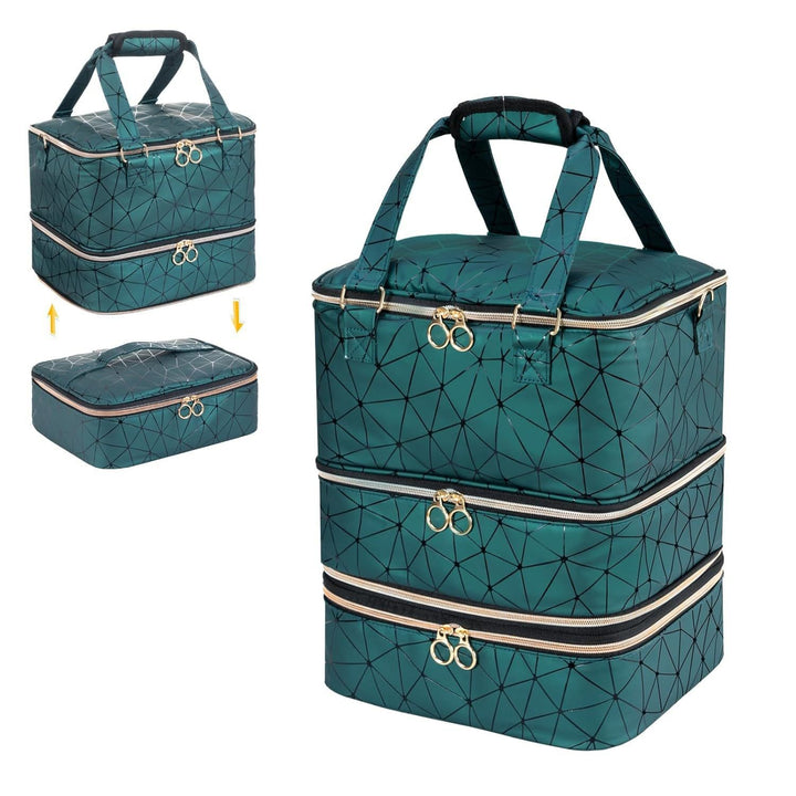 Cosmetic storage bag with multiple compartments Bowlift