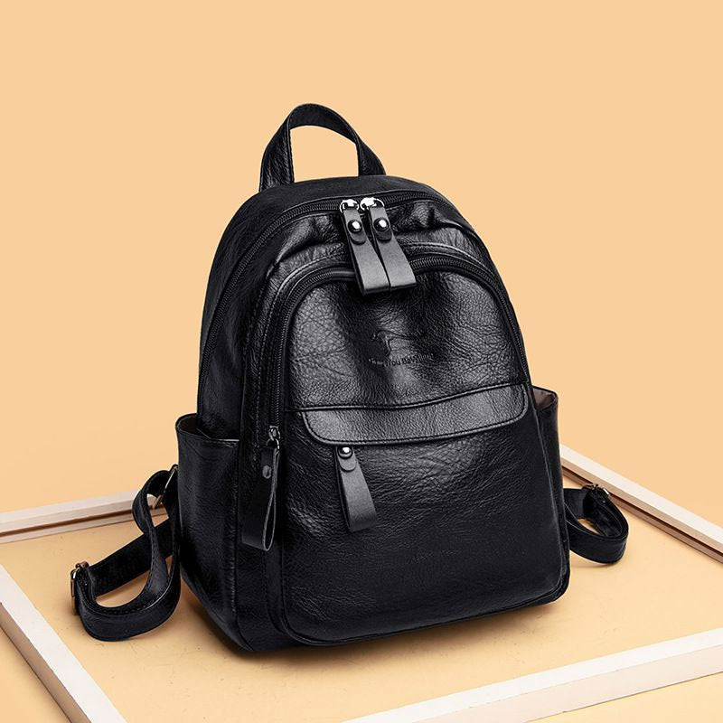 Structured Leather Backpack Bowlift