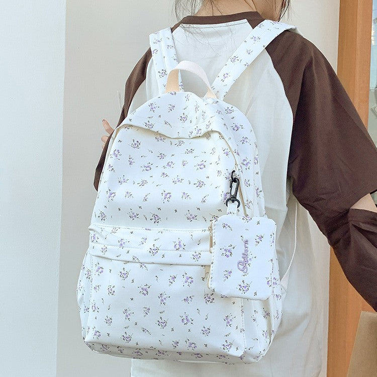 Flower patterned backpack Bowlift