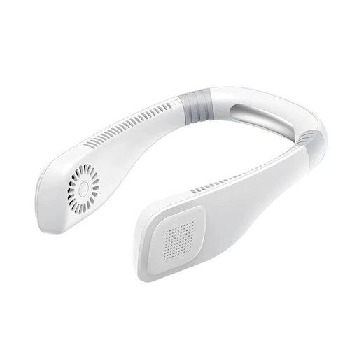 Unisex Portable Neck Fan with Bluetooth Speaker Bowlift