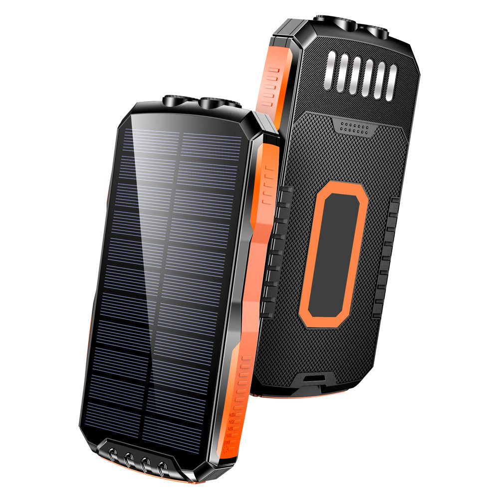 Portable Ultra-Solar Powerbank with Integrated LED Light Bowlift