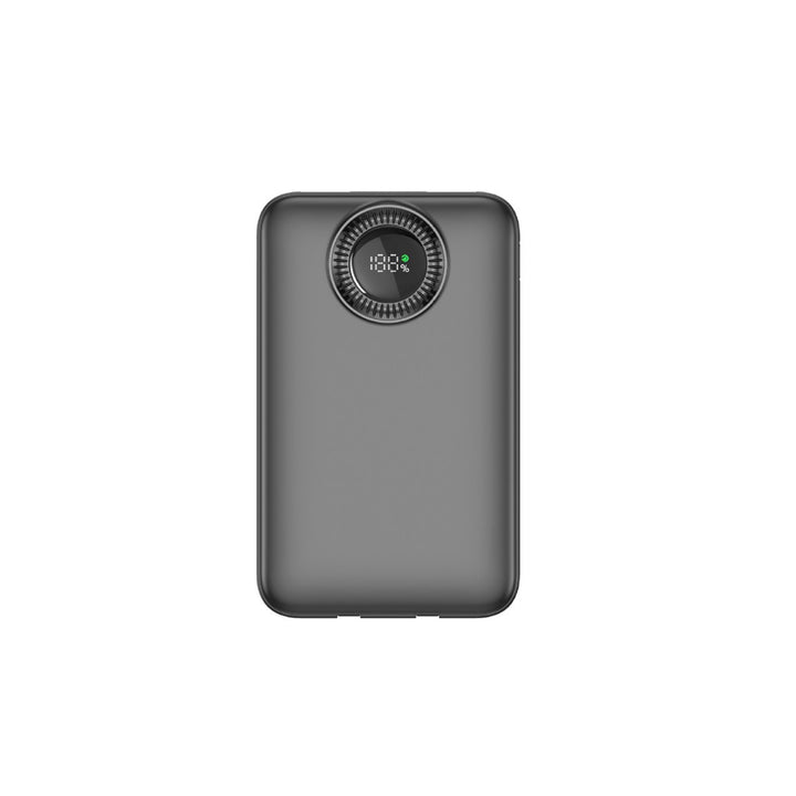 Portable high-performance power bank with inductive charging technology and digital display Bowlift