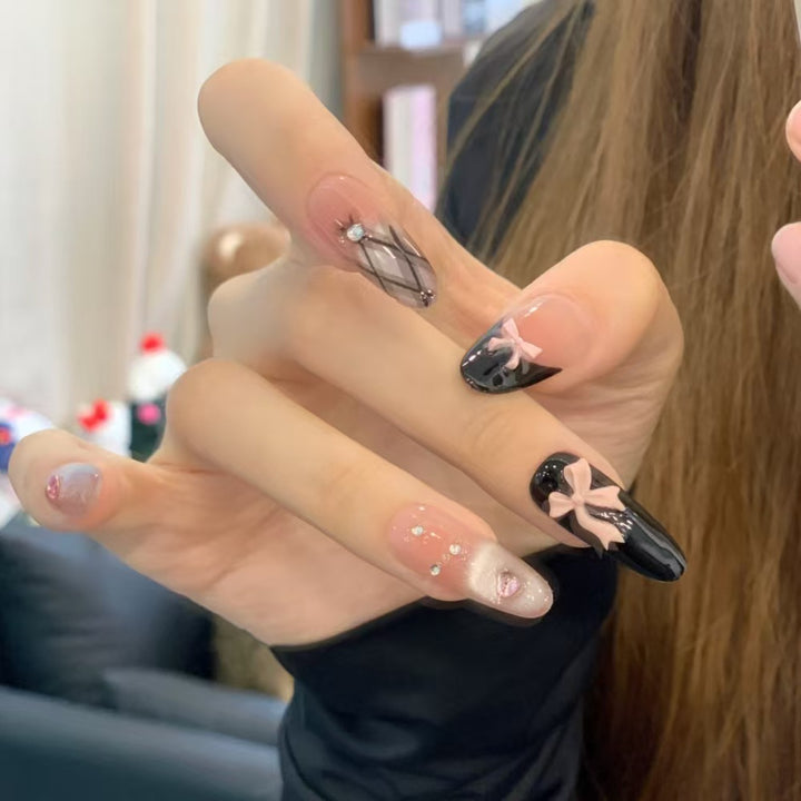 Glossy Ombre Press-On Nails Set Bowlift