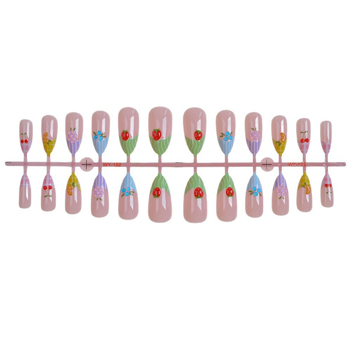 Fruit-Inspired Artistic Press-On Nail Set Bowlift