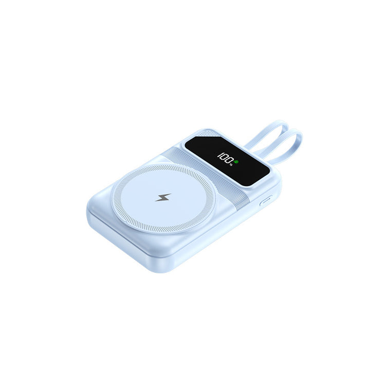 Wireless power bank with integrated Qi charger Bowlift