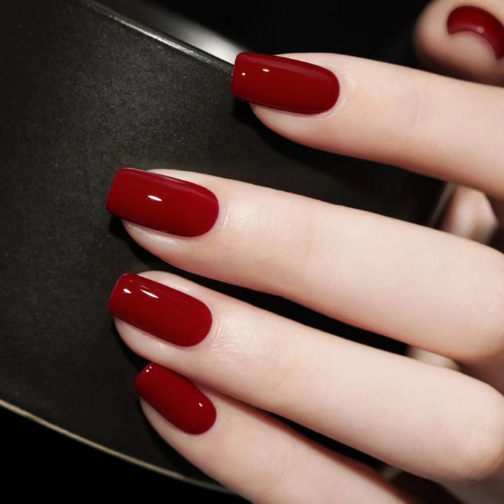 Premium Glossy Long Press-On Nails Bowlift