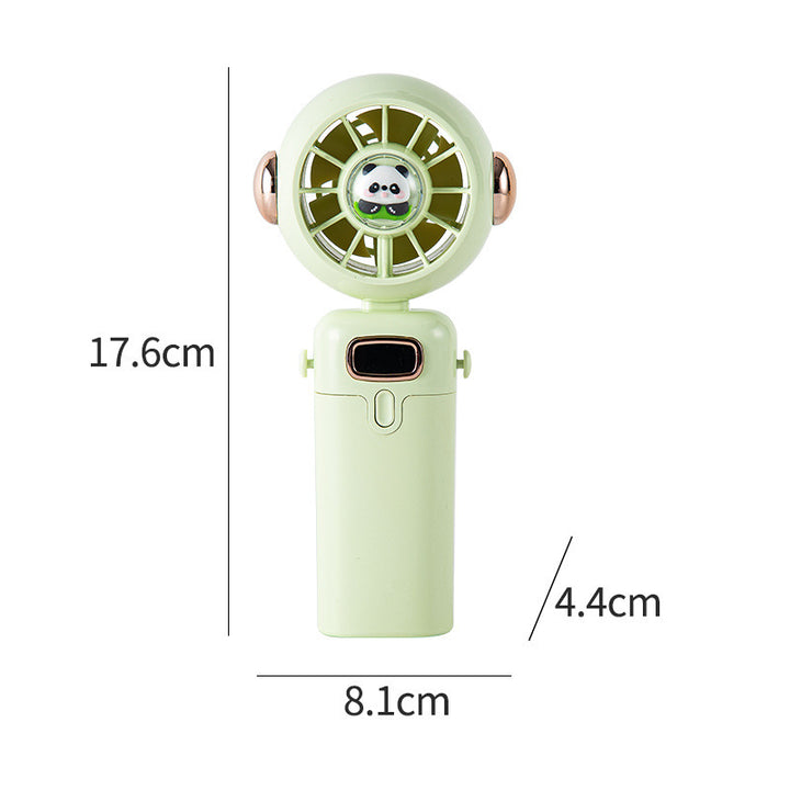 Women Portable Mini Hand Fan with Cute Panda Design Bowlift