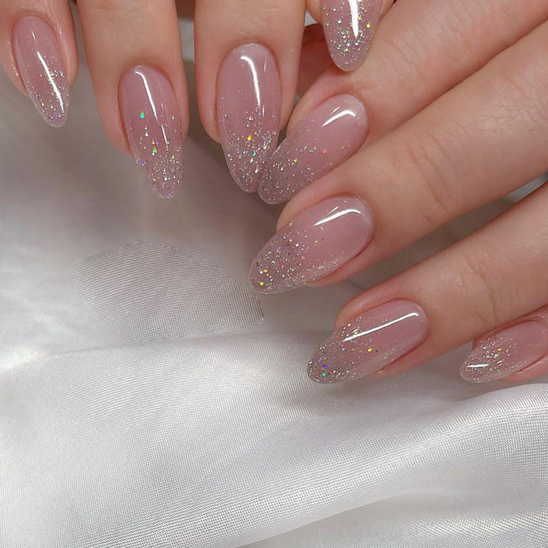 Glittery Elegant Press-On Nail Set Bowlift