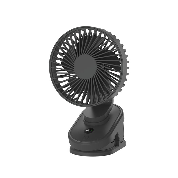 Unisex Portable Adjustable Desk Fan with Smart LED Display Bowlift