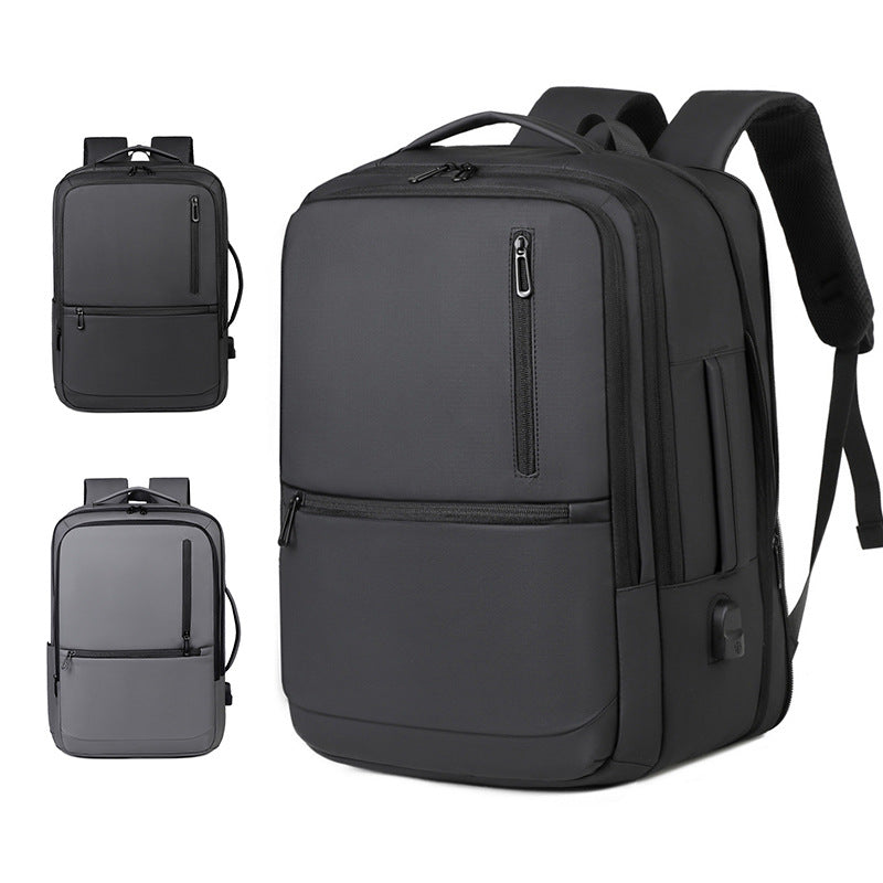 Elegant Business Backpack with Multiple Compartments and Ergonomic Back Bowlift