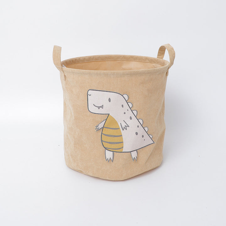 Fun storage basket with dinosaur motif